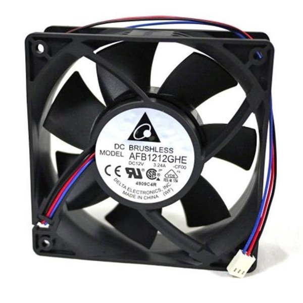 Delta Delta 23-1238-21 120 x 120 x 38 mm. Ball Bearing Cooling Fan With 3-Pin Connector 23-1238-21